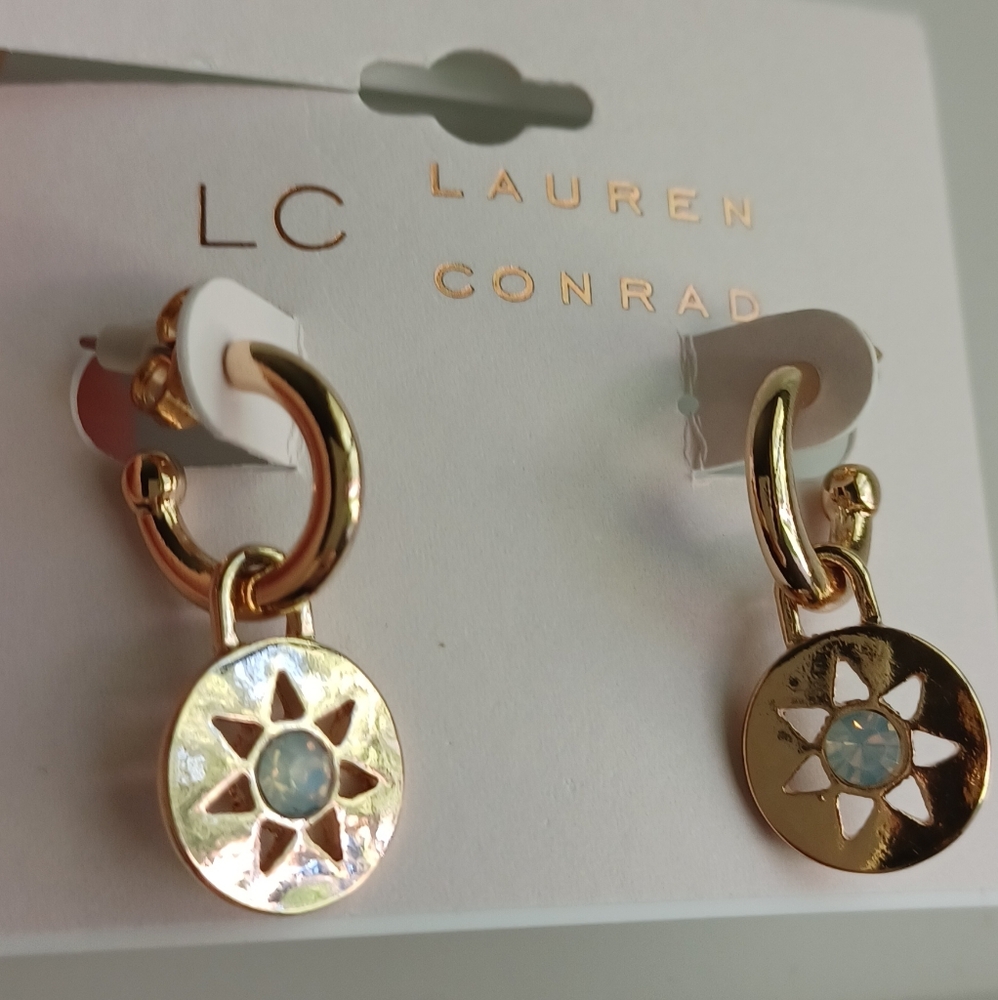 LC LAUREN CONRAD STAR SUN EARRINGS - Picture 3 of 7